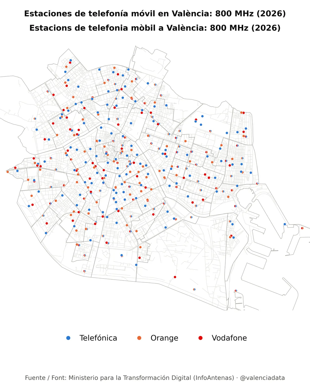 En la ciudad de València hay 789 estaciones base de telefonía móvil con certificación registrada ante el Ministerio, en 531 azoteas. Imagen 6 de 7.
